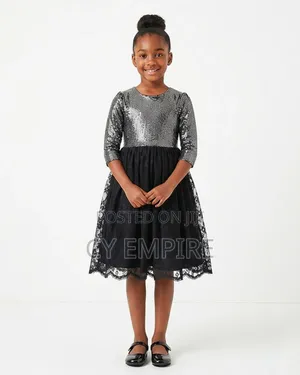 Girls Black Party Dress (Ages 7-8)