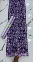 Lovely Velvet Cord Lace Fabric - 5 Yards - 2