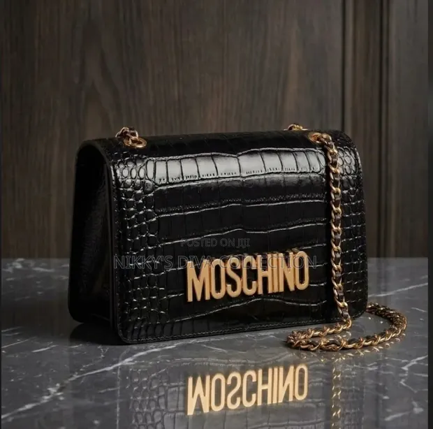 Moschino Luxury Midi Handbag - Black - 1