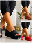 Women's Wedge Slippers - 1