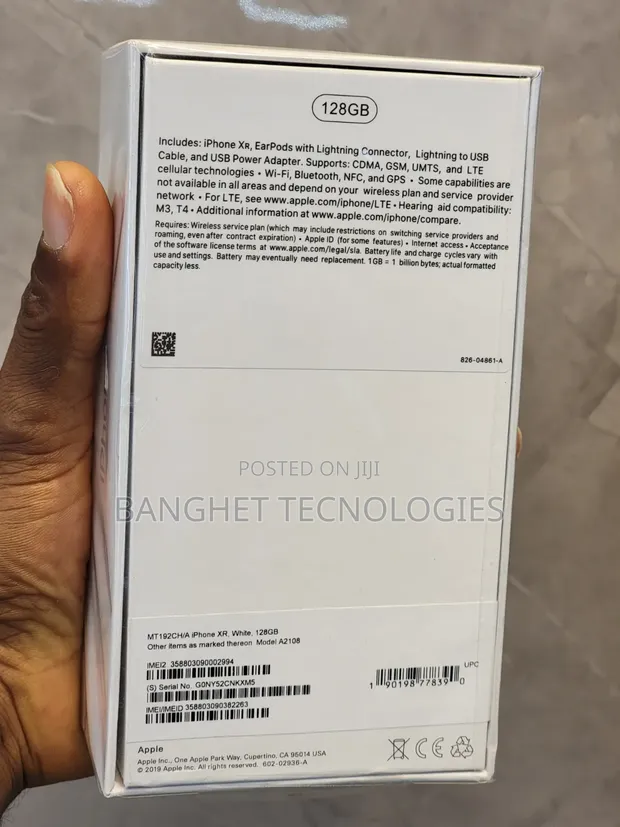 New Apple iPhone XR 128GB White - 1