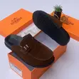 Hermes Quality Men's Suede Half Shoes - 1