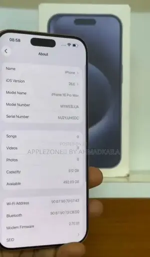 Apple iPhone 16 Pro Max 512GB Silver