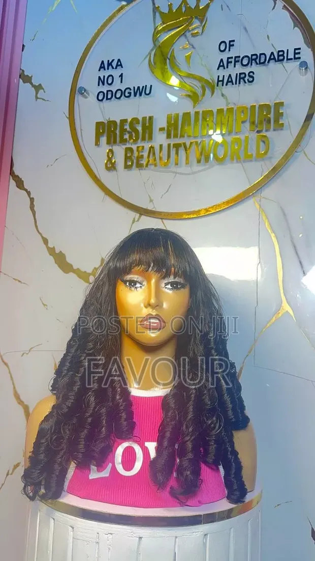 Healthy Hair Fringe Unit - Coily Human Hair - 1