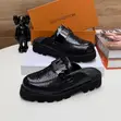 Luxury Louis Vuitton Men's Half Shoes - 1