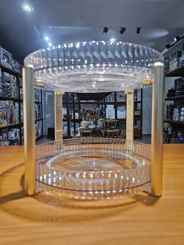 2-Tier 360° Rotating Organizer / Makeup Spice Lazy Susan - 1