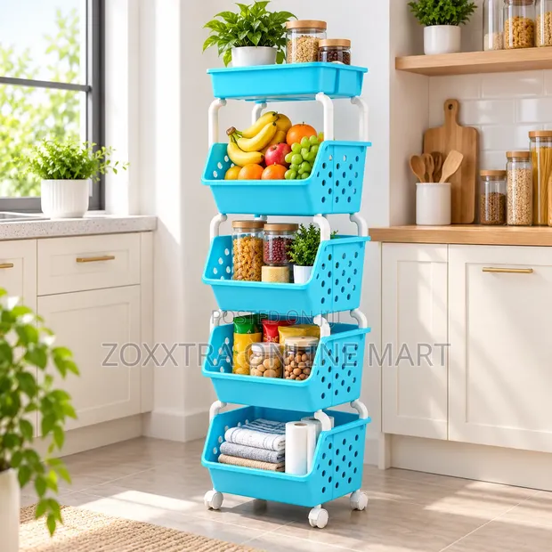 5-Tier Multipurpose Mobile Storage Rack - 1