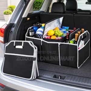 Foldable Car Boot Organizer with Cooler Compartment