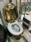 Gold Color Voice Control Smart Water Closet - 2