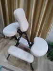 Foldable Adjustable Leather Massage Chair - 2