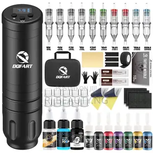 DQFART Wireless Tattoo Machine Complete Kit