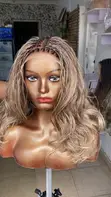 French Curl Closure Braided Wig - 2