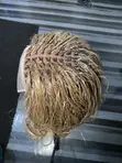 French Curl Closure Braided Wig - 3