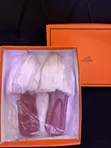 Stylish Hermes Slippers - Burgundy - 2