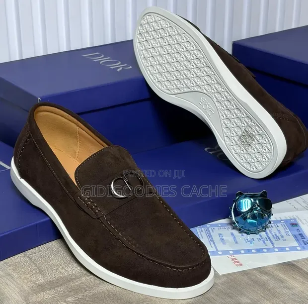 Men's Suede Buckle Detail Loafers (Sizes 40-46) - 1