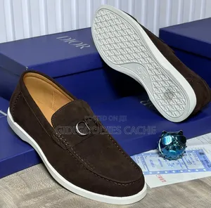 Men's Suede Buckle Detail Loafers (Sizes 40-46)