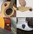 5pcs Guitar Picks & 1 Pick Holder Set - 5