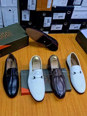 Men's Perforated Leather Horsebit Loafers (40-46)