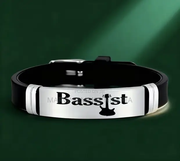 Bassist Designed 202 Stainless Steel Silicone Bracelet - 1