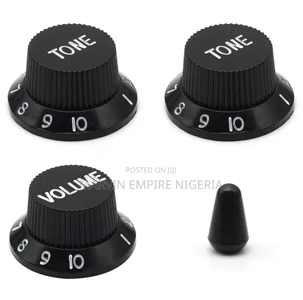 2T1V Electric Guitar Knobs (18-Spline Shafts) - 1