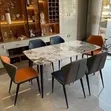 Luxury Marble Dining Table Set tare da 6 Chairs - 1