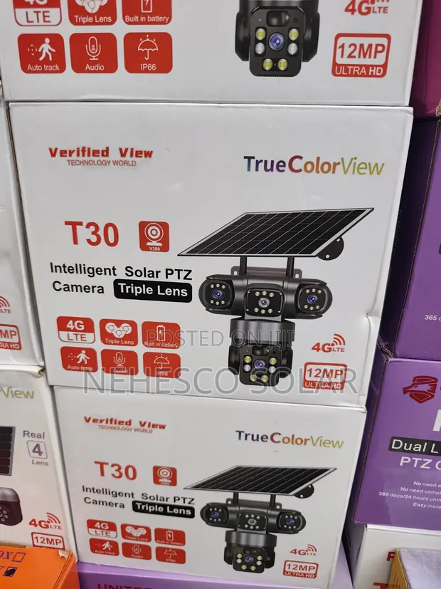 T30 Intelligent Solar PTZ Security Camera - 1