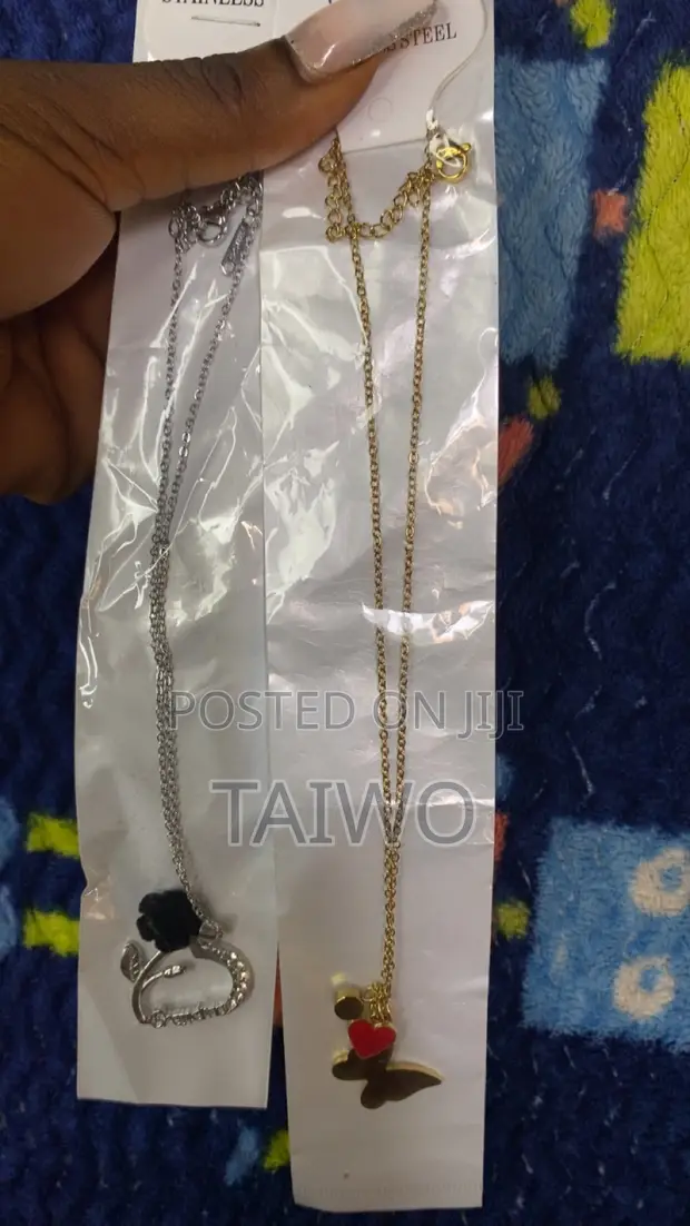Gold & Silver Stainless Steel Pendant Necklaces - 1