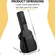 Padded Acoustic Guitar Gig Bag with Adjustable Straps - 2