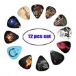 12pcs Na Picks Guitar masu launi - Kyauta mai gefe biyu - 1