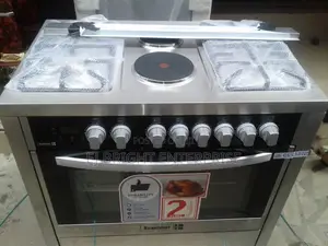 Scanfrost 90x60cm 4 Gas Burner + 2 Hotplate Cooker