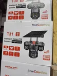 Durable Triple Lens Solar CCTV Camera with Auto Track - 2