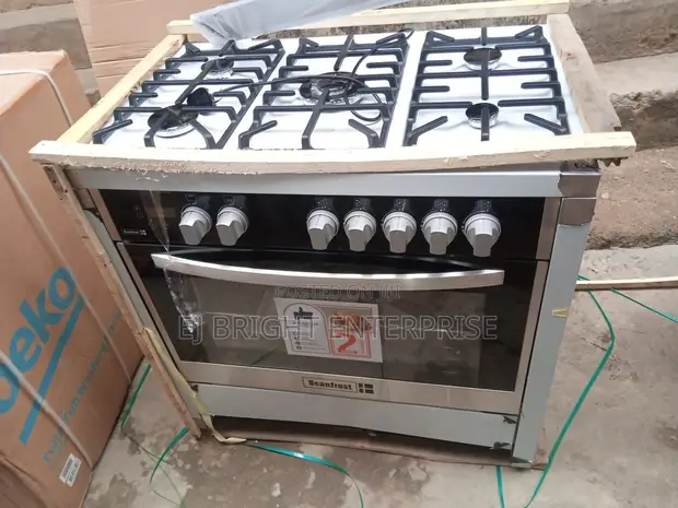 Scanfrost 90x60cm 5-Burner Gas Cooker - 1