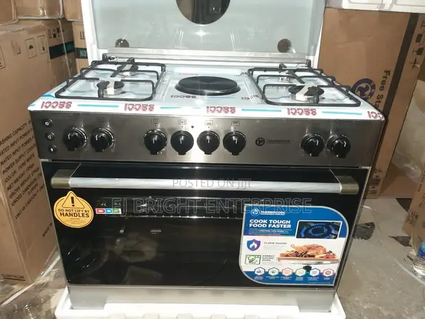 Thermocool 4+1 Burner Standing Gas Cooker with Oven - 1