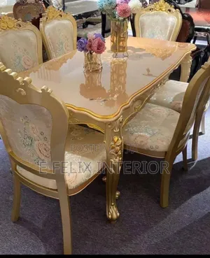 1+6 Royal Dining Set - Launi Zinari