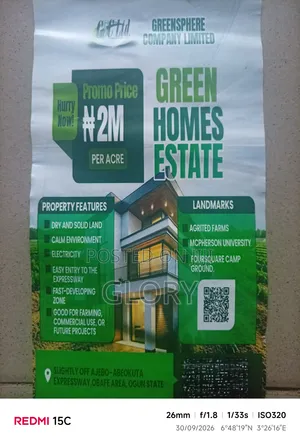 Greens Phere Company Limited Land for Sale