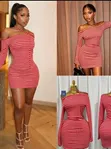Zara Wears Jallabiya Mai Launi Brown Mai Hannun Rogo - 2