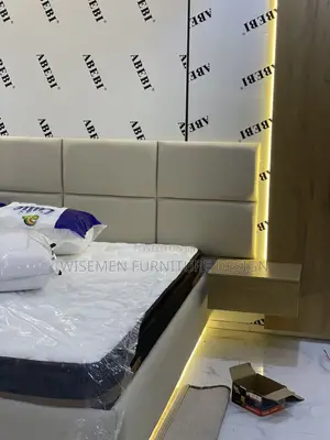 Brand New Floating Bed Frame with Cladding & LED Lights