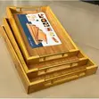 3-in-1 Natural Bamboo Serving Tray Set - 2