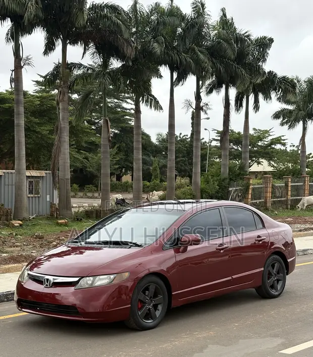 Honda Civic 2009 Burgundy - 1