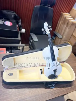 White Acoustic Violin - Full Size, Brand New