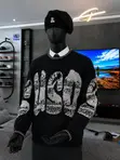 Classic Geometric Knit Sweater - 3