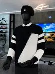 Classic Geometric Knit Sweater - 5