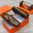 Brown Leather Classic Loafers - Girman 41-44 - 3