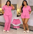 3-in-1 Striped Lounge Set - Women's - 5