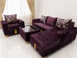 Quality L-Shaped Fabric Sofa with Center Table - 1