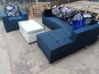 Quality L-Shaped Fabric Sofa with Center Table - 2