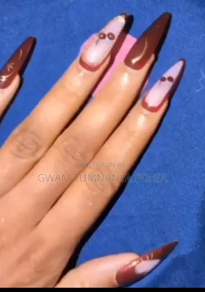 Luxury Wine Red Cherry 24pcs Press-On Nails - Mai Sake Amfani