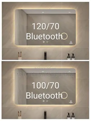LED Mirror Tare da Bluetooth 100x70