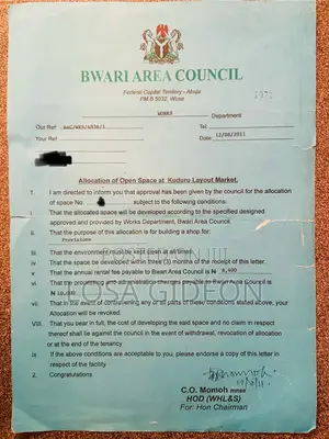 Commercial Land for Sale - Kuduru Market Layout, Bwari