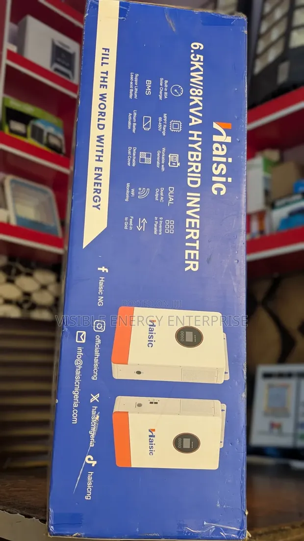 Haisic 6.5kW/8kVA Hybrid Solar Inverter - 1